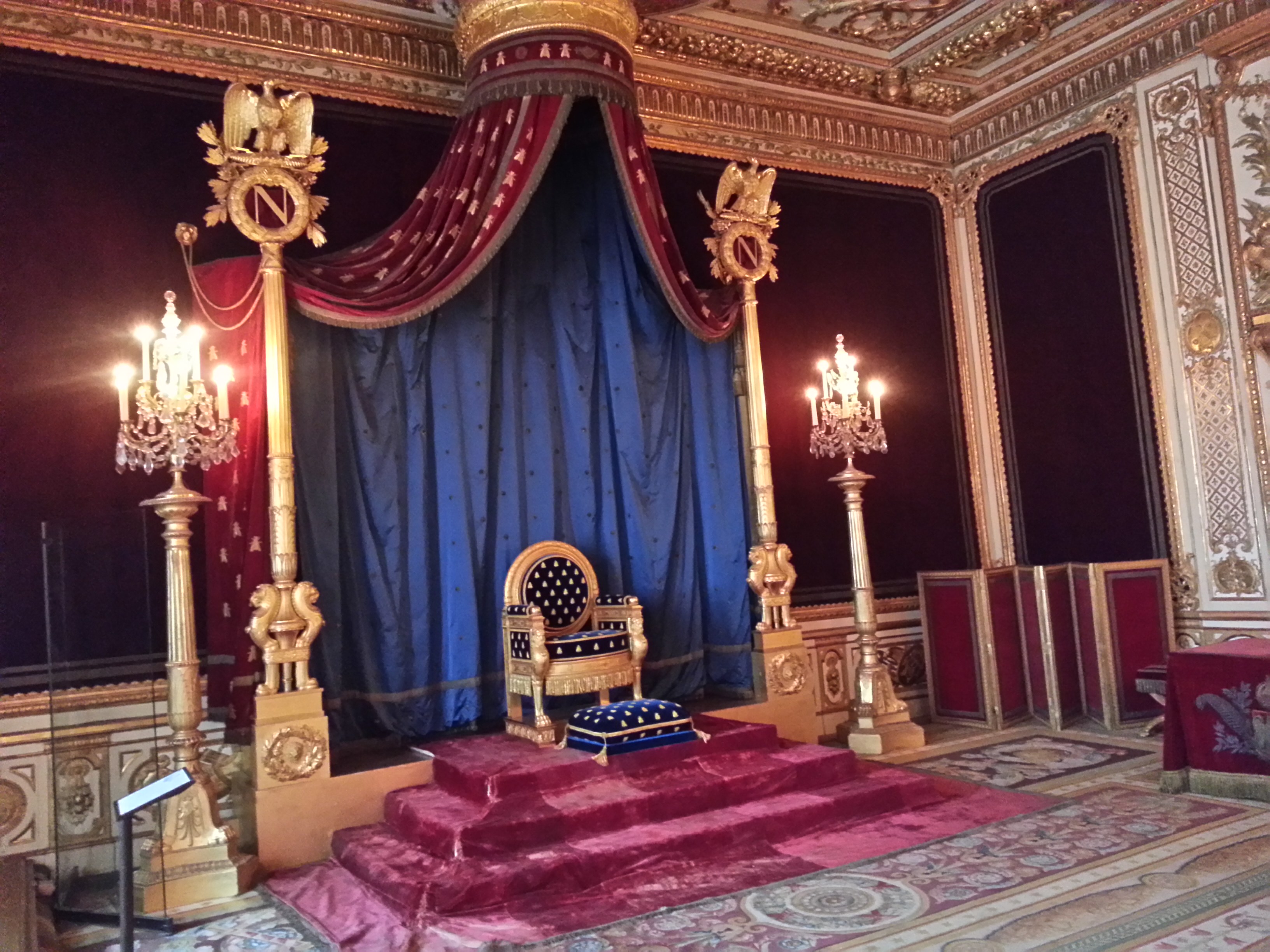 The throne room, Fontainebleau Palace, France]